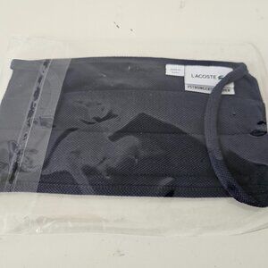 NIP LACOSTE Navy Blue Pique Cotton Ear Loop Face Mask Unisex One Size OS